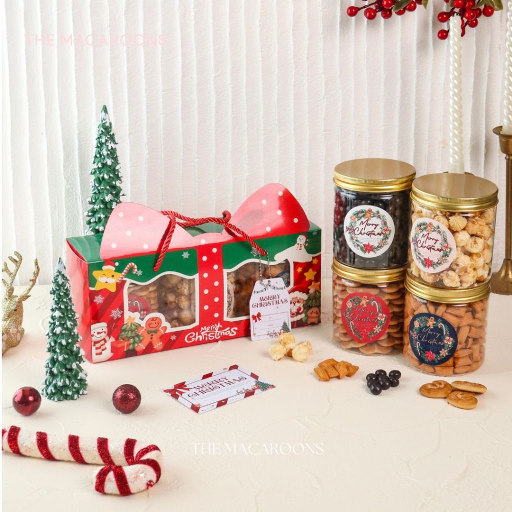 

Hampers Natal isi 3 Jar Kue Kering - Christmas Parcel Souvenir Cookies Chocolate