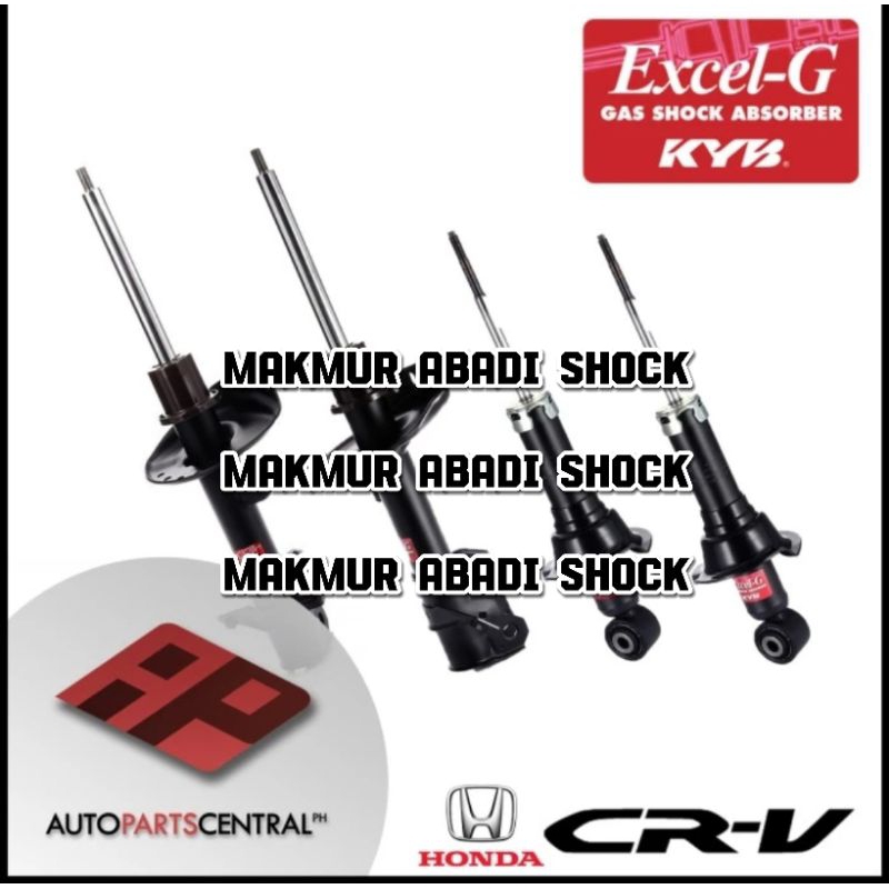 SHOCKBREAKER DEPAN BELAKANG CRV GEN 3 MERK KYB EXEL-G ORIGINAL