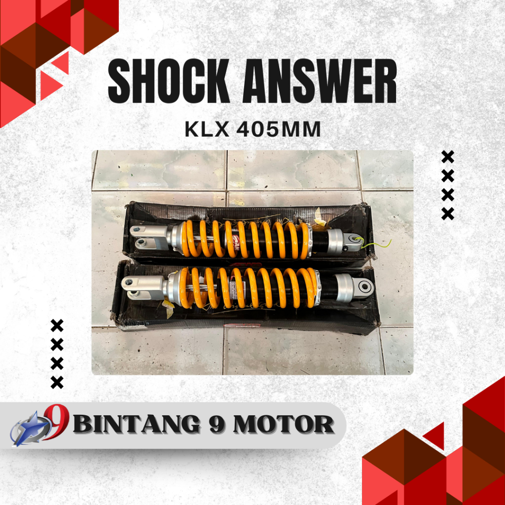 SHOCK SKOK ANSWER KLX UKURAN 405MM-BINTANG SEMBILAN MOTOR