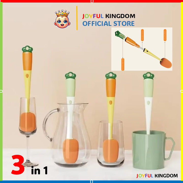 [3in1] Sikat Pembersih Botol / Sikat Botol / Sikat Bayi / Pembersih Botol / Botol Baby / Sikat Worte
