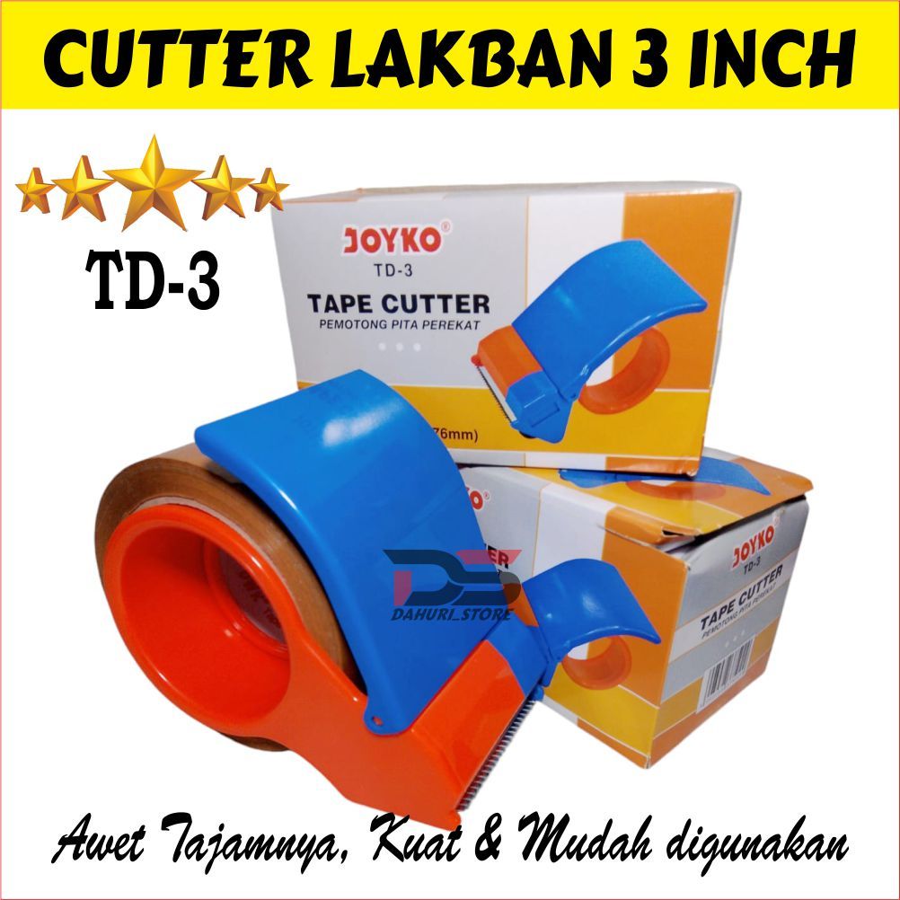 

Tape Cutter 3 INCH Tape Dispenser LAKBAN BESAR 3 INCH Pemotong Pita Perekat Joyko TD-3