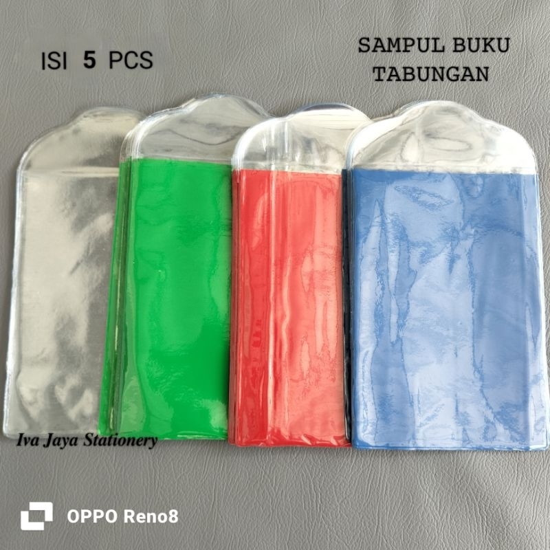 

5 Pcs Sampul Buku Tabungan Sampul Plastik Iuran Spp