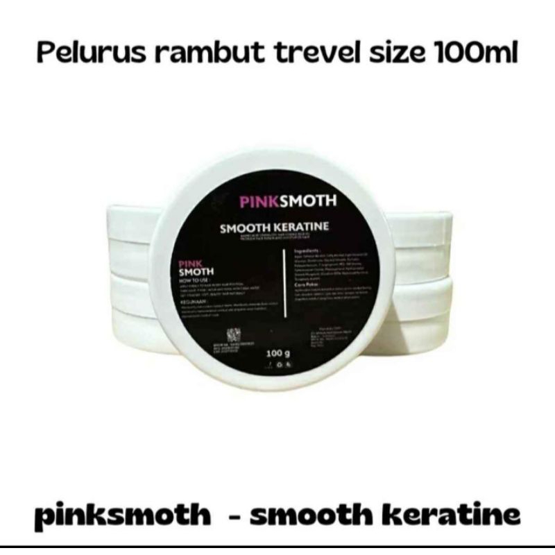 Pinksmoth Pink Smoothing keratin pelurus rambut