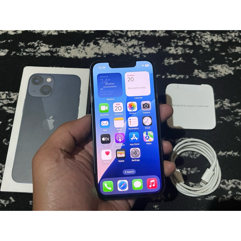 iPhone 13 Mini 128Gb Midnight Ex iBox Fullset Dus Original No Minus COD Bandung