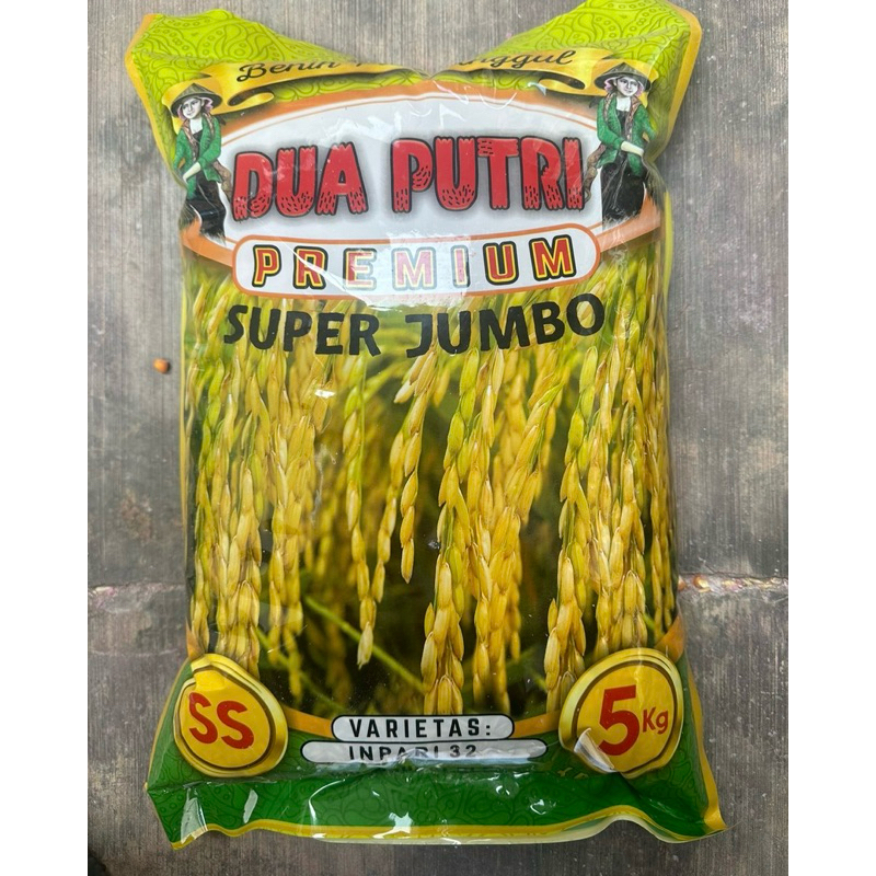 Benih Padi Unggul Inpari 32 Premium Super Jumbo SS 5kg Berlabel Resmi Dan Bersertifikat