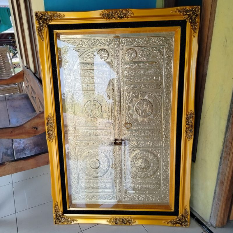 kaligrafi pintu Ka'bah jumbo 100×150cm