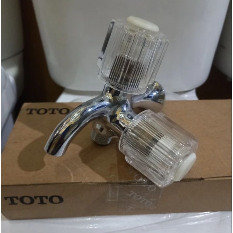 Kran Cabang TOTO || Kran Double Shower TOTO // Bekas || Kepala Bening
