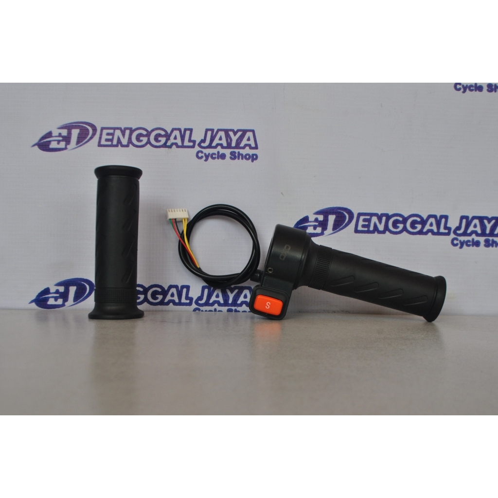 Grip Shifter Sepeda Listrik Selis 4 Speed OXO Tombol S - Throttle Gas Universal Sepeda Listrik E Bik