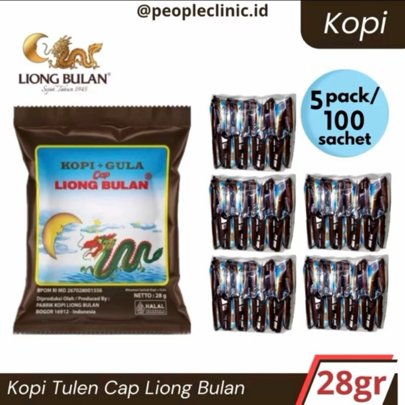 

10 RENCENG/5 PACK/100 SACHET LIONG GULA KHAS BOGOR by. PEOPLE CLINIC