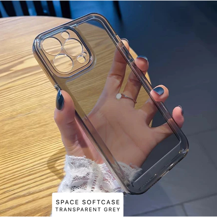 [ Samsung M14 / M23 / M32 / M33 / M34 / M54 ] Space Grey Transparan Soft Case TPU Tebal Full Cover