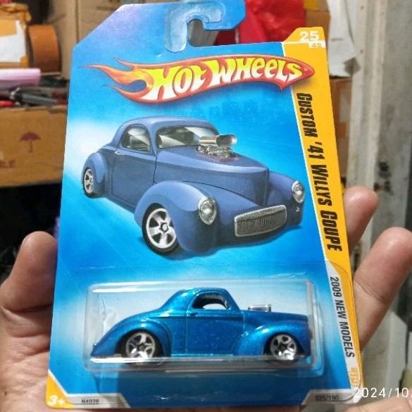 HOT WHEELS CUSTOM 41 WILLYS COUPE BIRU