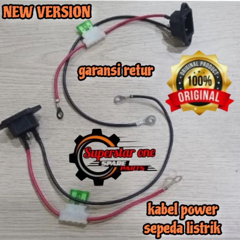 Kabel soket aki sepeda motor listrik Pacific