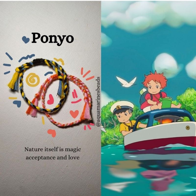 Ponyo Bracelets mate : " Ponyo And Sousuke"