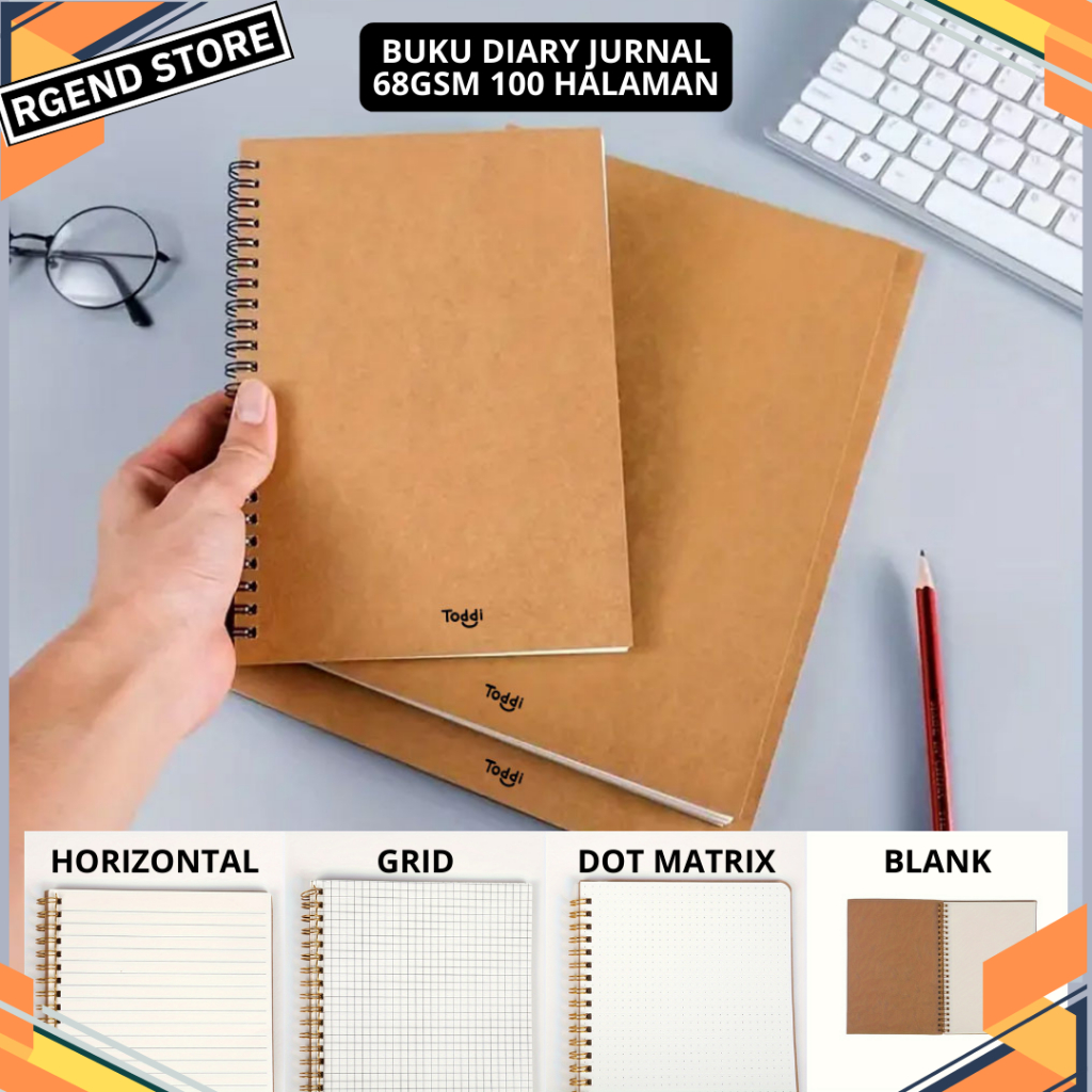 

Buku Tulis Jurnal Softcover Notebook Diary 68GSM 100 Halaman