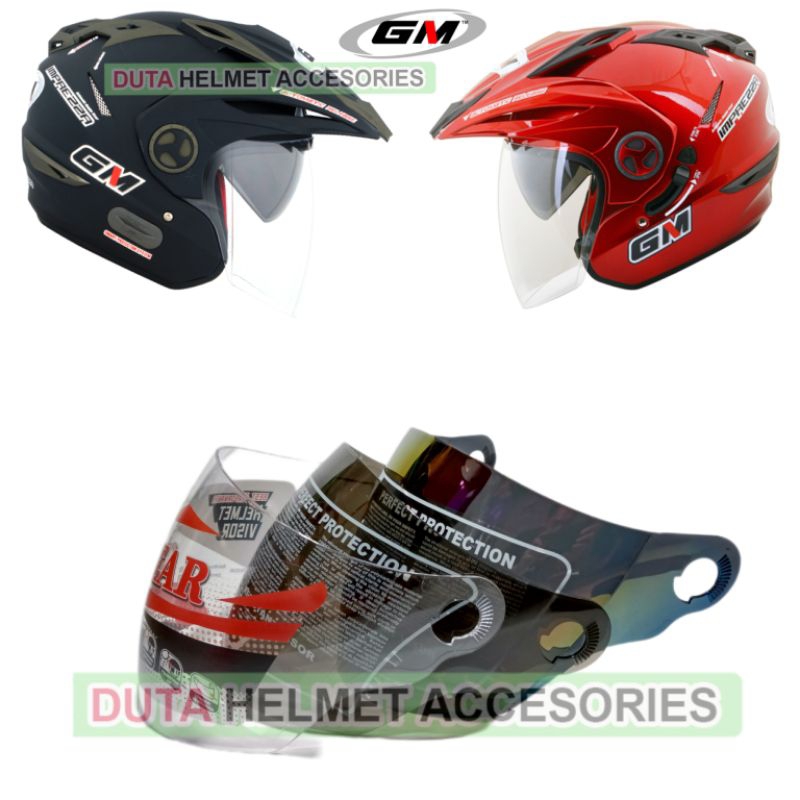 Kaca helm GM IMPREZZA visor helmet gm impreza bening hitam pelangi