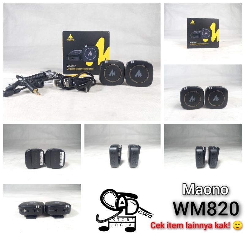MAONO WM820 MIC WIRELESS ANDROID WM 820 MICROPHONE SYSTEM BLUETOOTH bekas preloved 2nd second seken