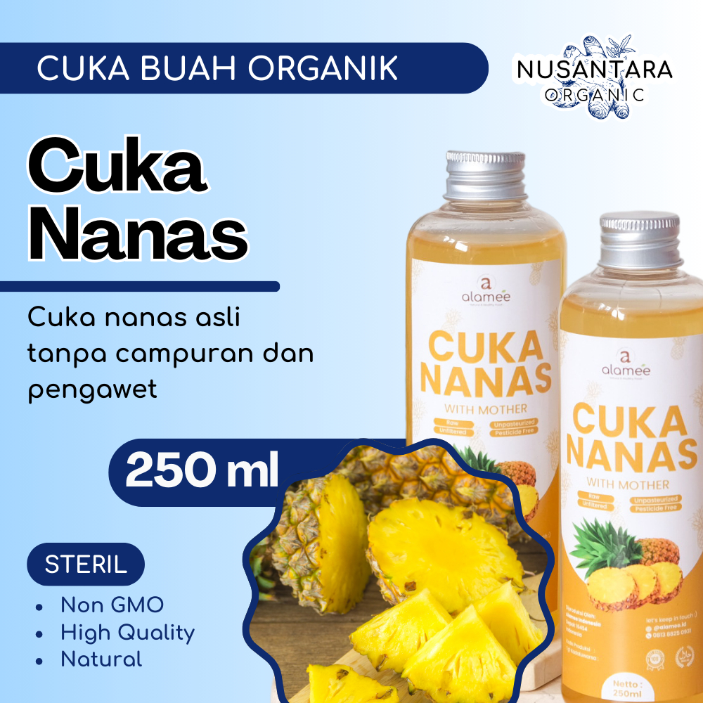 

Pineapple Cider Vinegar With Mother Alamee Cuka Nanas Murni Atasi Diabetes 250ml