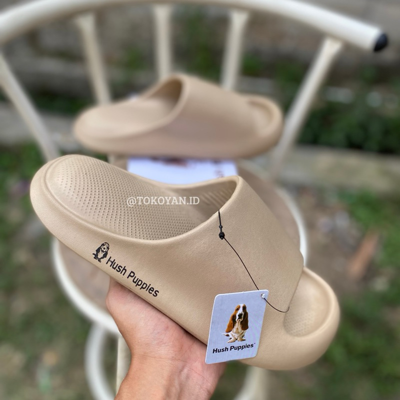 SANDAL SLIDE PRIA HUSH PUPPIES KREM SANDAL POSEE COWO HUSHPUPPIES KARET ORIGINAL