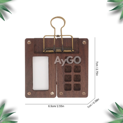 

Mini Palette Wooden Magnetic / Magnetic Wooden Palette for Watercolor / Palette Kayu Mini Watercolor