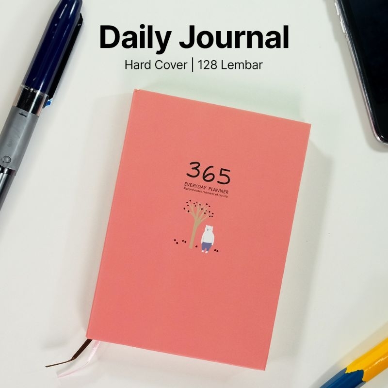 

Naila's Shop - Buku Diary 365 Hari Daily Journal Hard Cover 128 Lembar