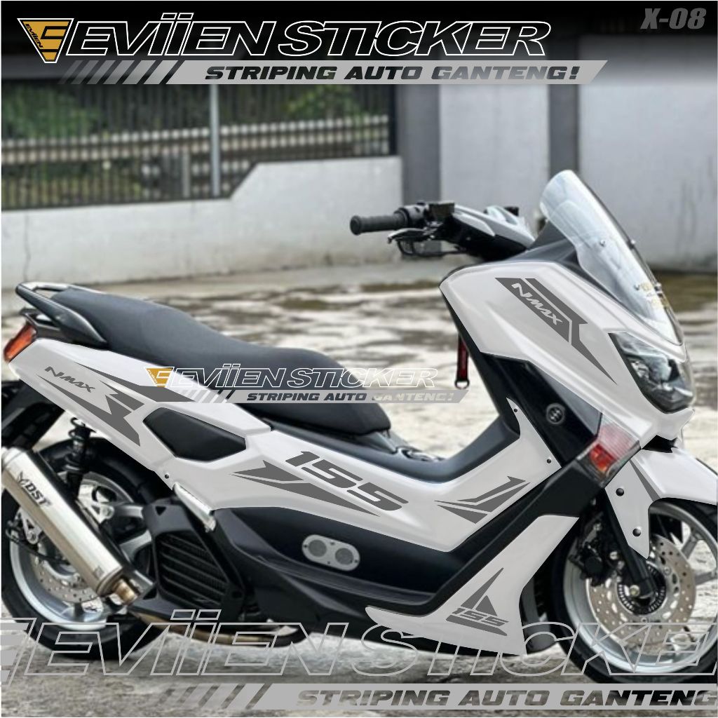 STRIPING MOTOR NMAX OLD CUTTING STIKER NMAX TAHUN 2015 2016 2017 2018 2019 X-08