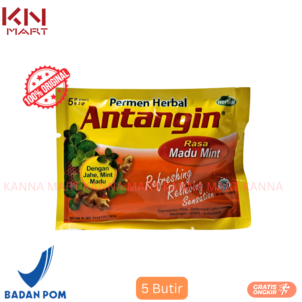 

Permen Herbal Antangin Rasa Madu Mint 5 Butir