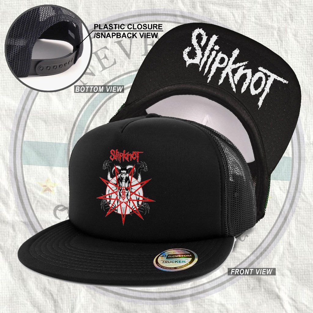 Snapback SLIPKNOT /Death Trash Metal /Snapback/Snapback jaring/Snapback Band/Topi Trucker /Topi Jari