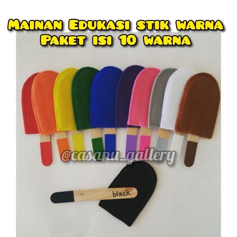 

Mainan Edukasi Stik Warna Harga Satu Paket Isi 10 Warna//Mainan edukasi warna//belajar warna//mainan edukasi anak//edukasi anak paud tk//belajar warna warna