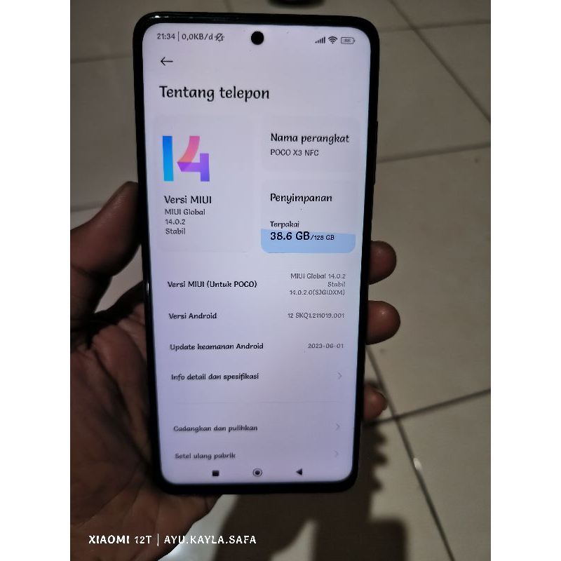 poco X3 NFC 8/128 second not x3 pro