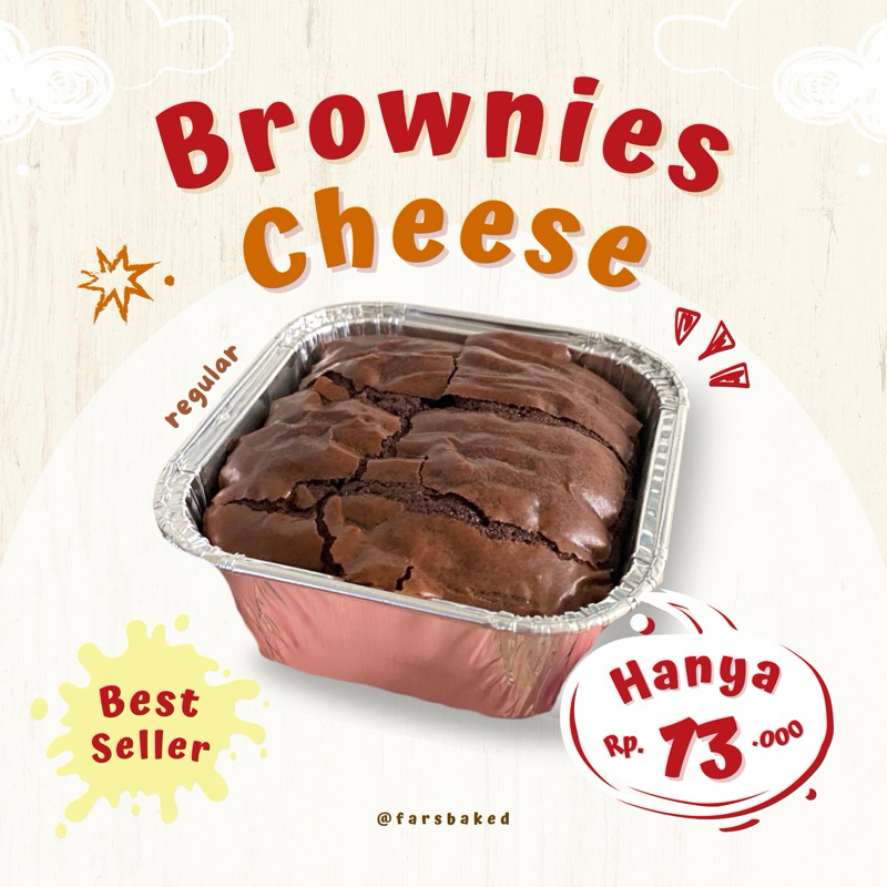 

[BEST SELLER] BROWNIES CHEESE SIZE REGULAR/LARGE BY FARSBAKED