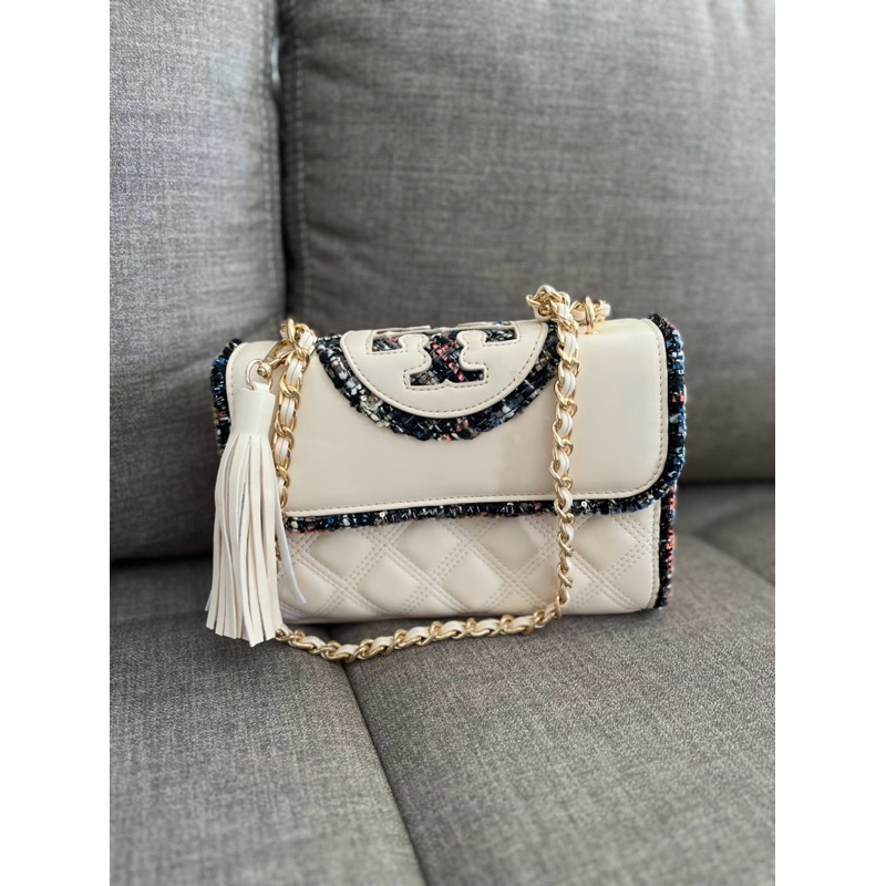 Tory Burch Small Fleming Tweed