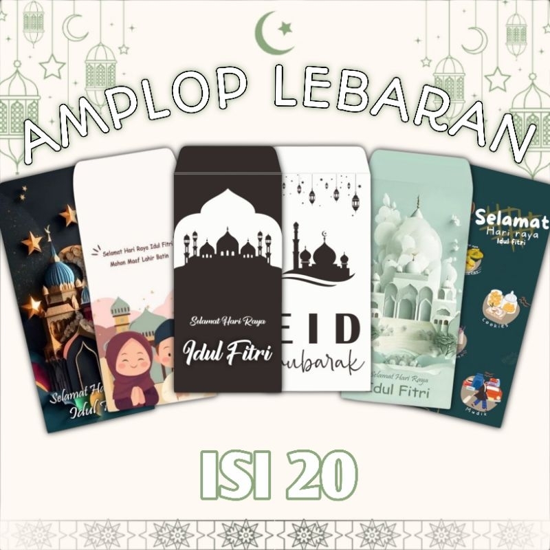 

(ISI 20) AMPLOP LEBARAN PANJANG / AMPLOP LEBARAN MURAH / AMPLOP LEBARAN ESTETIK / ANGPAU UANG IDULFITRI
