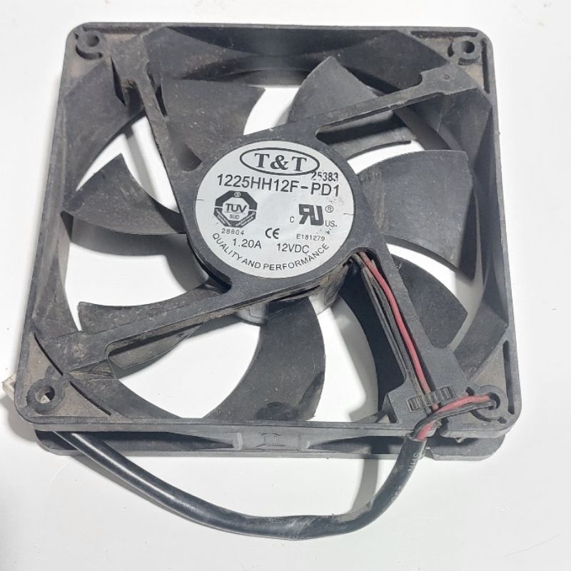 KIPAS DC-FAN DC-12VOLT-12CM X 12CM-TEBAL 2,5CM-HIGH SPEED-MERK RANDOM