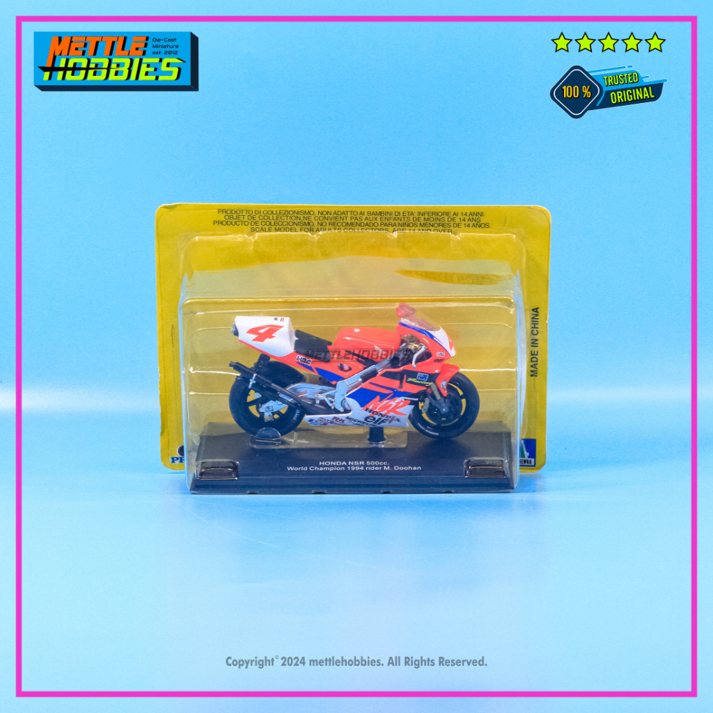 Italeri Protar Honda NSR 500cc Michael Mick Doohan Moto GP World Champion 1994 Diecast Miniatur Moto
