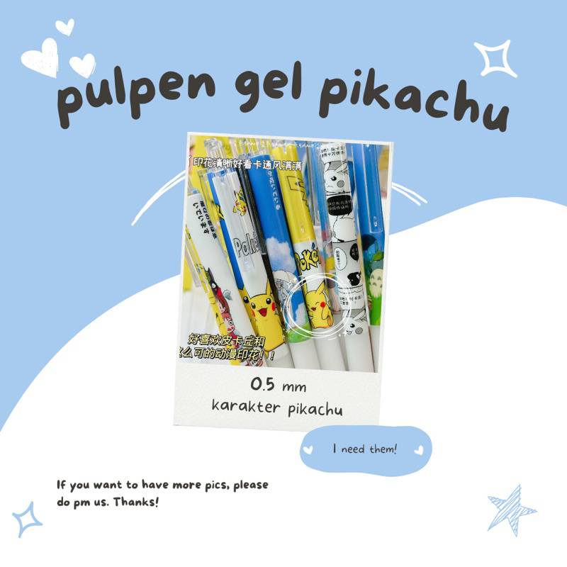 

Pulpen Gel Karakter Pikachu Premium by Lieboy Stuff