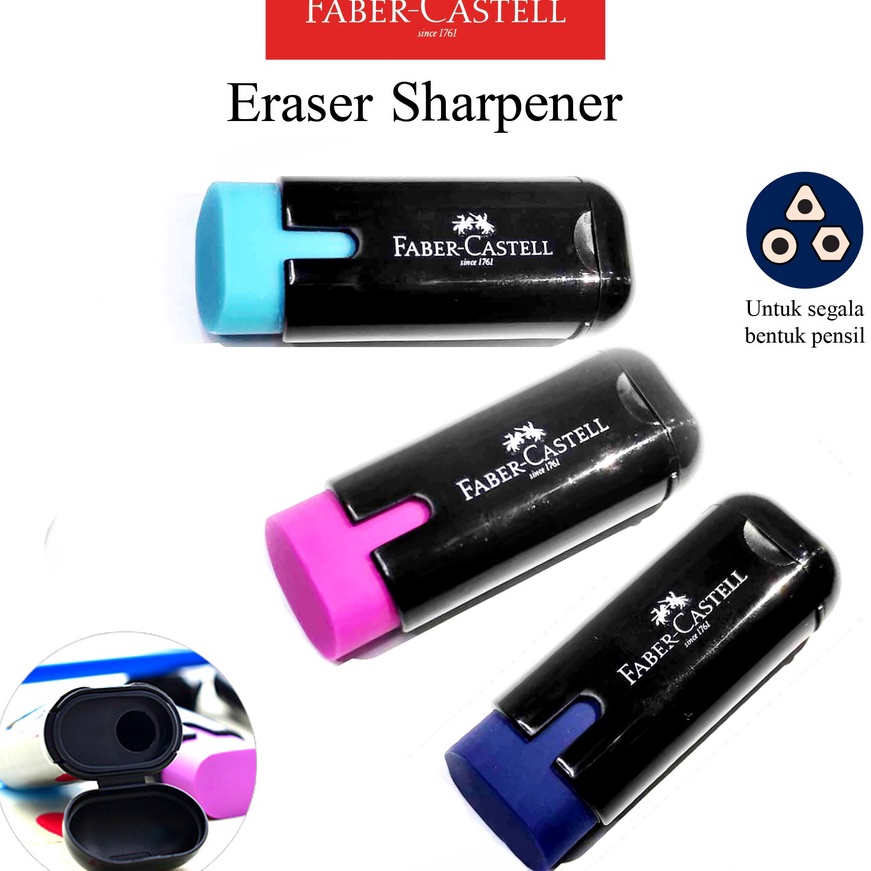 

KI3 Eraser Shaener Faber Castell Penghapus Rautan 2 in 1 Eraser Combi