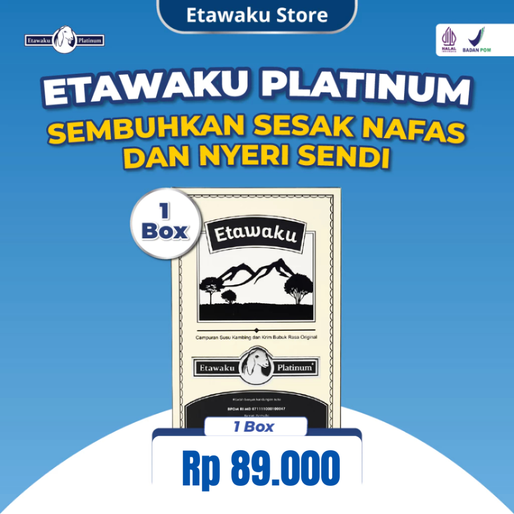 

ETAWAKU PLATINUM SUSU KAMBING ETAWA 100% AMAN DIKONSUMSI PAKET 1 BOX (200gram)