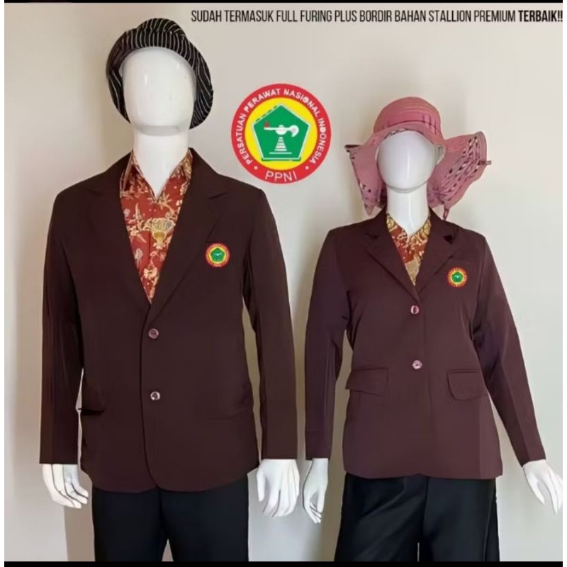 Jas PPNI / Jas Persatuan Perawat Nasional Indonesia / Blazer PPNI Pria/ Blazer PPNI Wanita