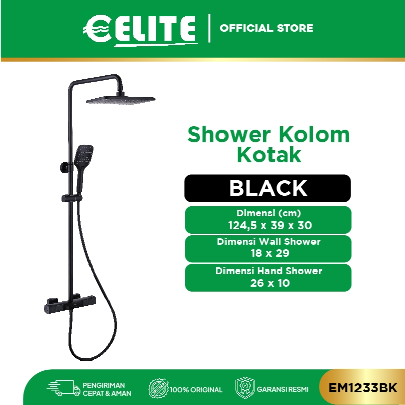 ELITE - Shower Kolom / Shower Set / Shower Kamar Mandi - Panas Dingin & Stainless Steel 304 Anti Kar