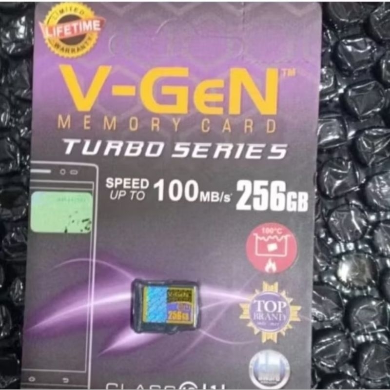 Vgen 256 Gb Micro Sd V-Gen 256 Gb Class 10 Turbo Memory Card Original