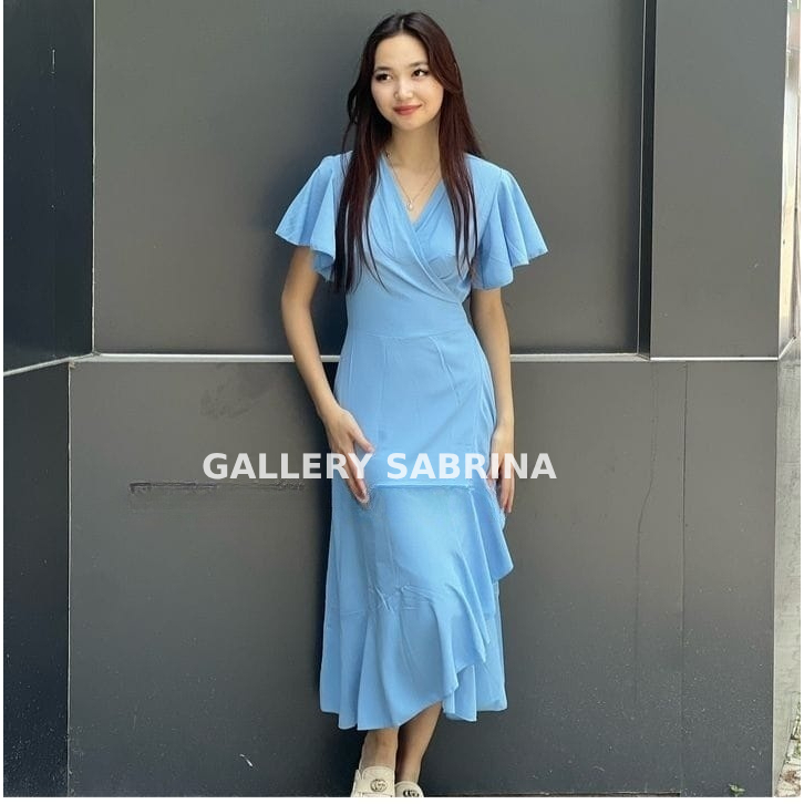 COD dress kimono panjang jumbo rayon twil