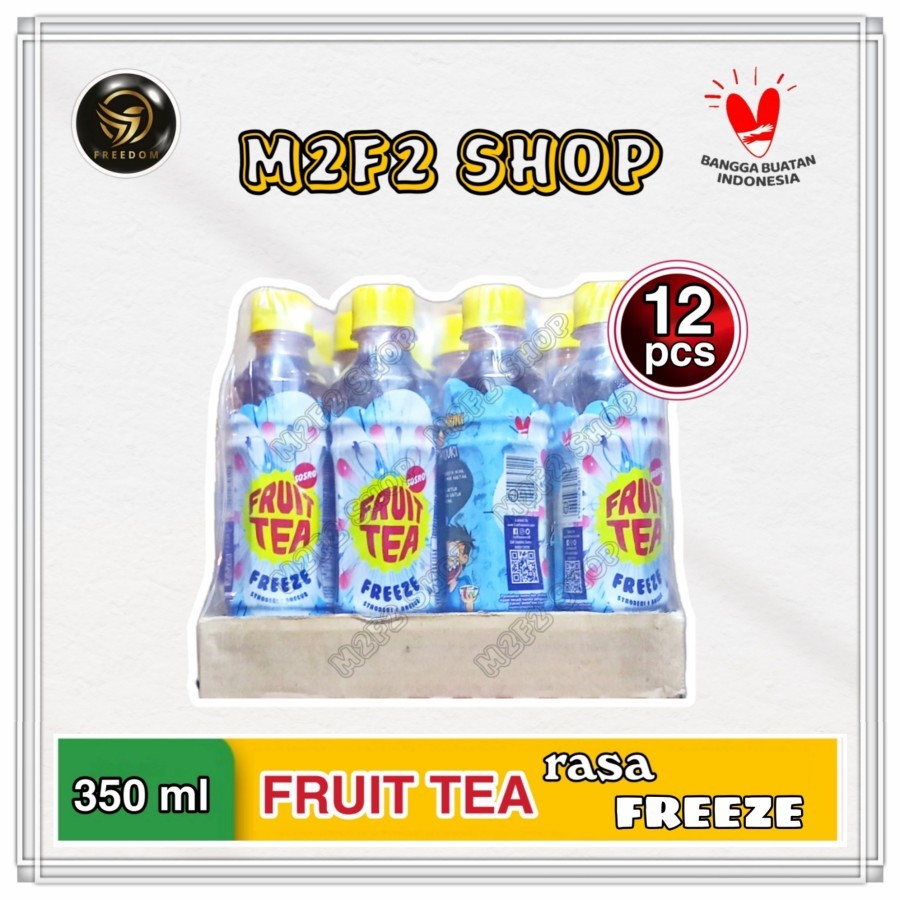 

Fruit Tea Freeze Stroberi dan Anggur Botol Pet - 350 ml (Kemasan Pack)