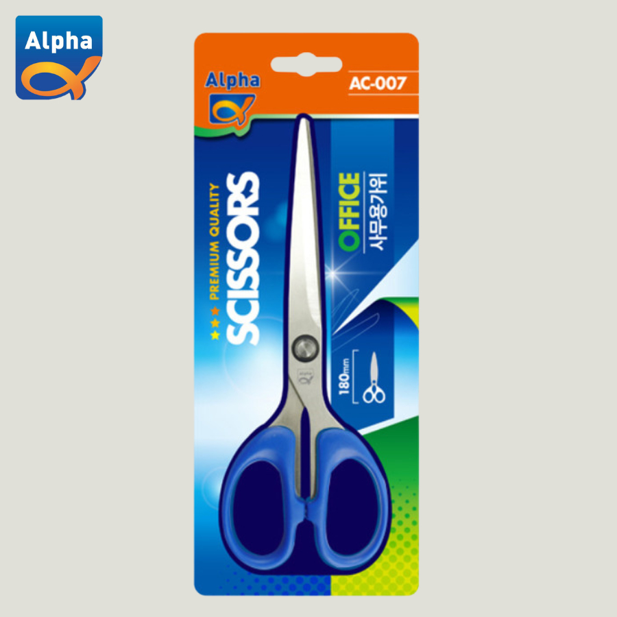 

[Alpha] Office Scissors AC-007 18cm / Gunting Alpha AC-007 18cm / [알파] 사무용가위 AC-007 18cm