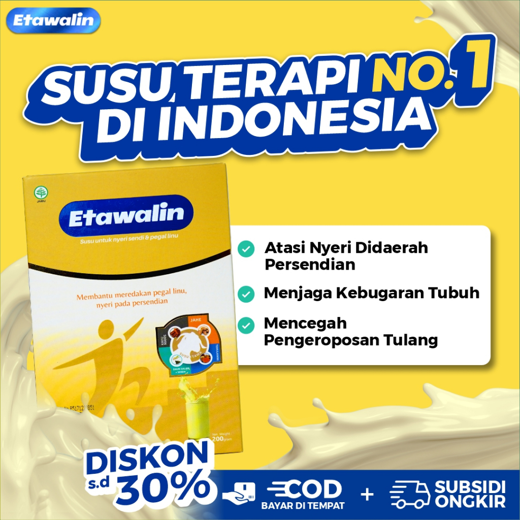 

Etawalin Susu Kambing Etawa Solusi Asam Urat dan Nyeri Sendi Official 1 Box Neotropi.id