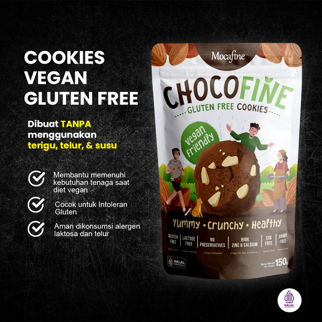 

Mocafine Cookies Diet Gluten Free Chocofine 150gr