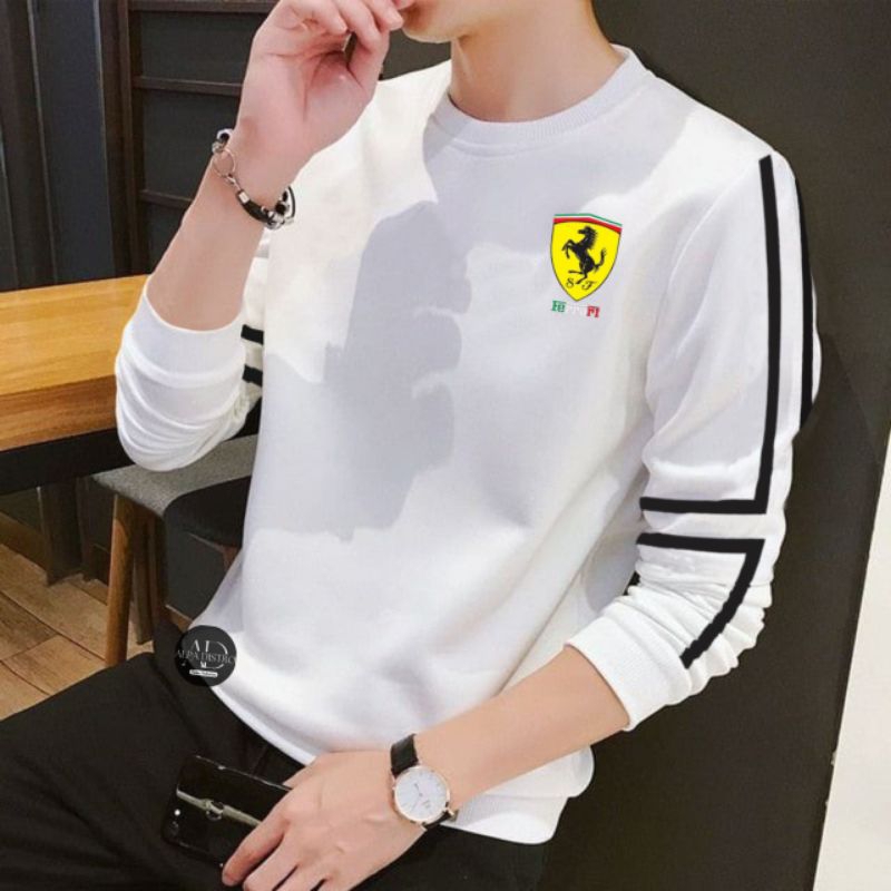 Kaos lengan panjang feun kerr pria> Kaos sweater keginian lengan panjang> Kaos distro terbaru