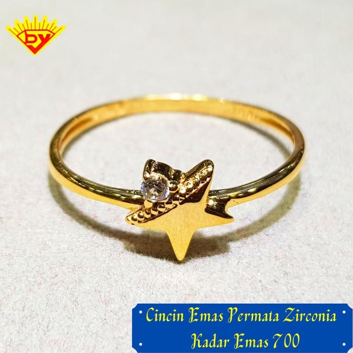 Cincin Emas Kuning Kadar Emas 700