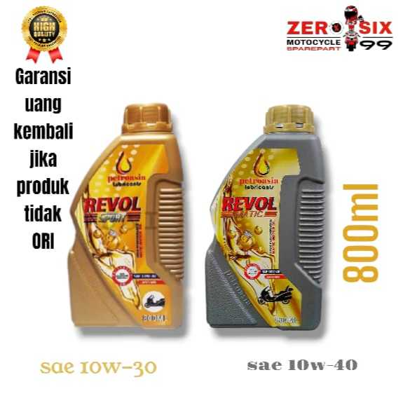 Oli Mesin PETROASIA REVOL MATIC [ 800ml ] Original 100% ASLI MOTOR Honda - Vario , Beat , Scoopy , S