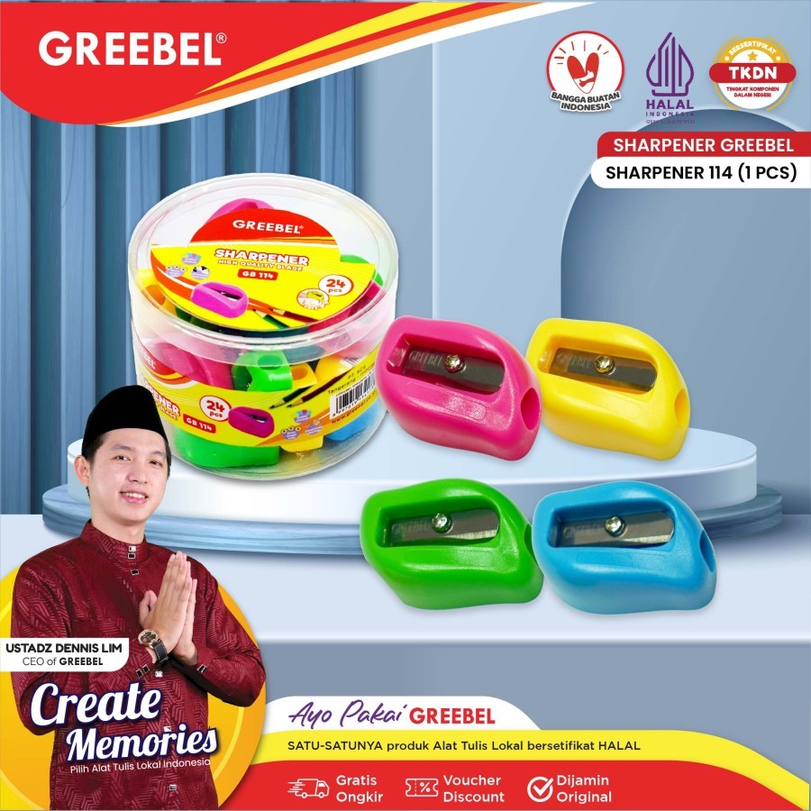 

Rautan Pensil Serutan Sharpener GREEBEL 144