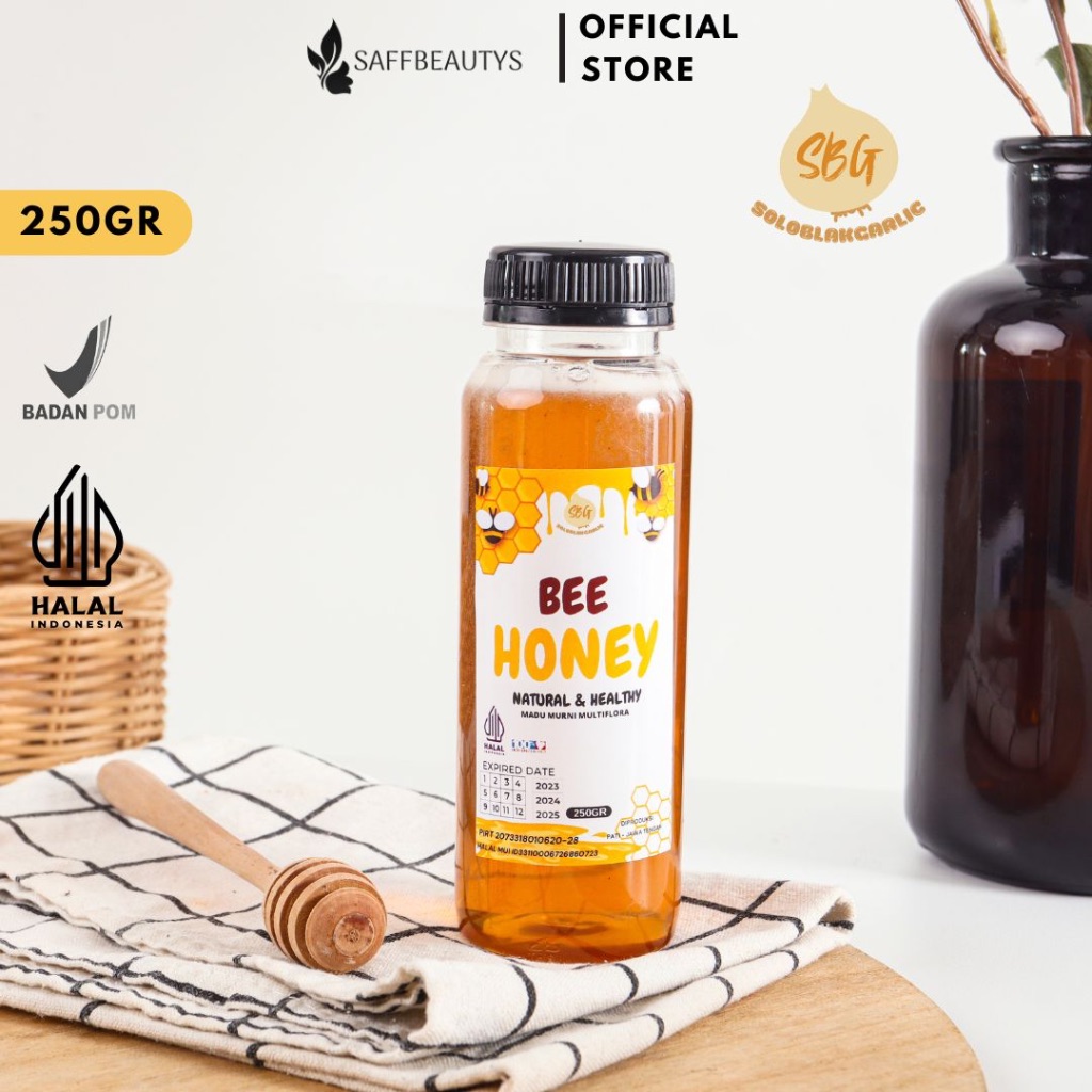 

Bee Honey - Madu Asli Multi Flora Original 250gr HALAL & DINKES